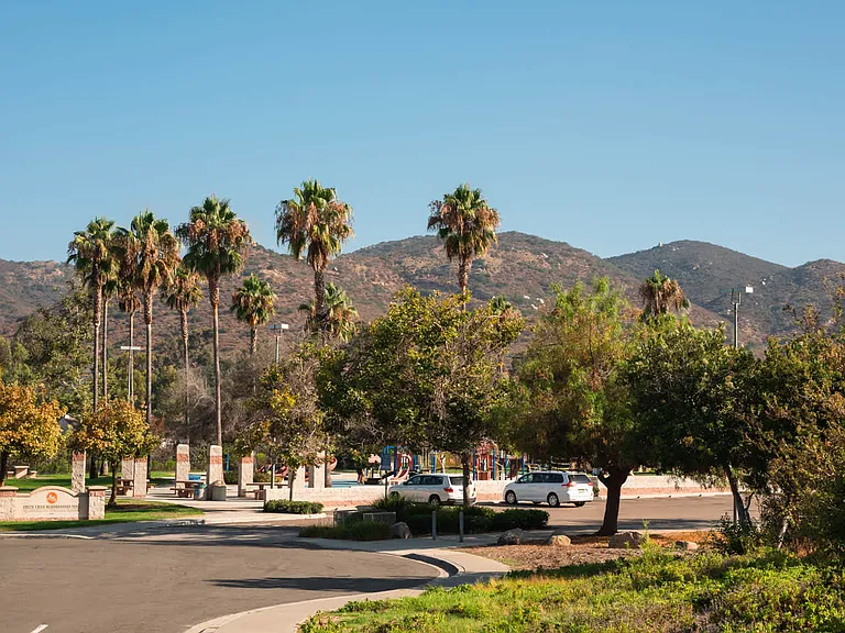 Mountain views at South Creek Park
