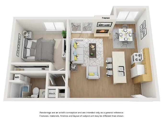 Floor plan One Bedroom
