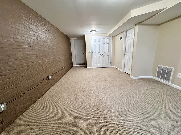 Family room facing back of building