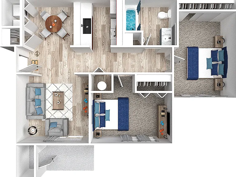 2 bed 1 bath 833 sq ft 2 bed 1 bath 833 sq ft