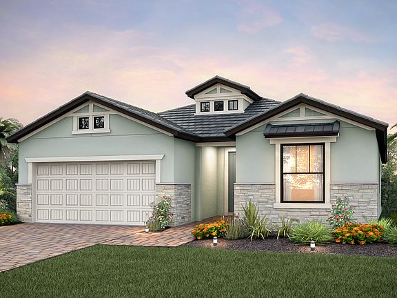 Exterior C2B with stone