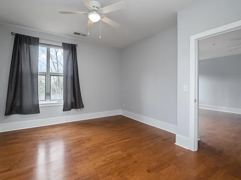 View of the master bedroom from the private bathroom