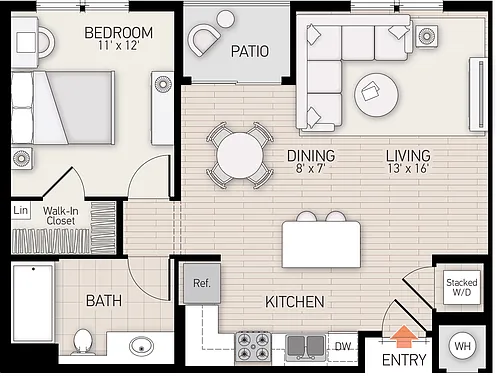 Floor plan River View III - Plan E