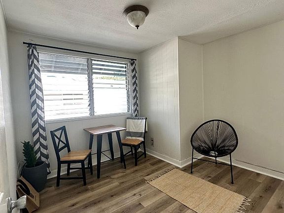 living area: new floors, paint