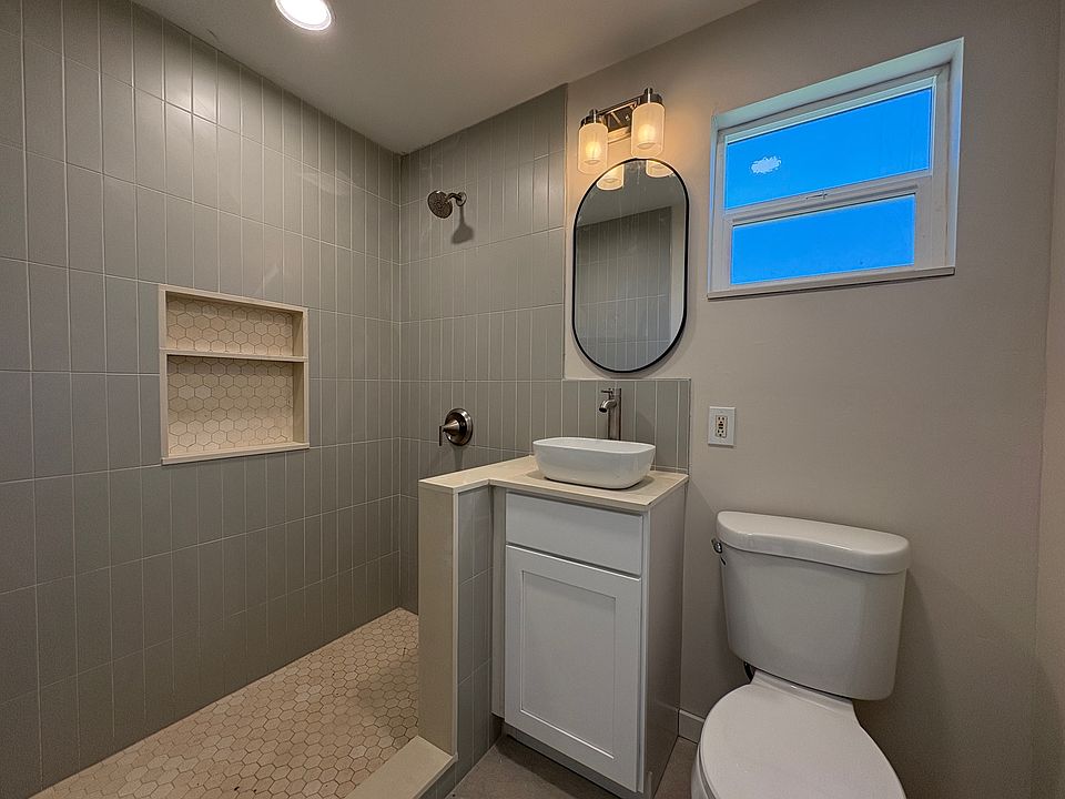 Brand new primary bathroom with large walk-in shower!