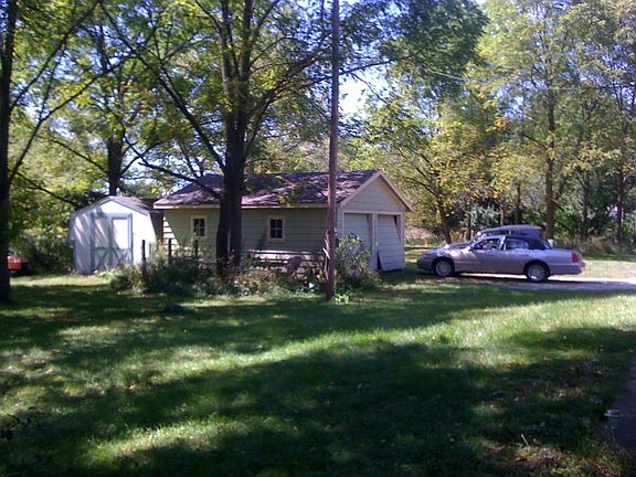 back lawn and garage