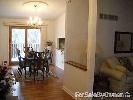 dining/kitchen/foyer/living/cathedral