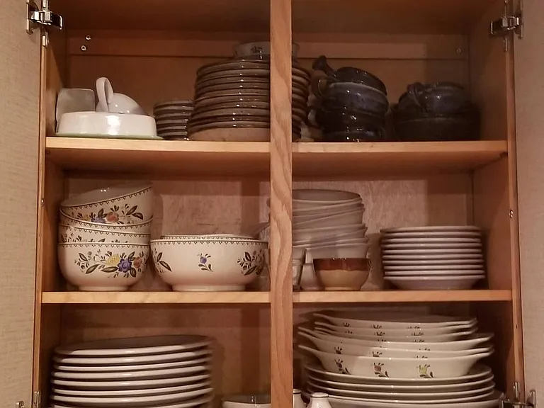 Stocked with dishes