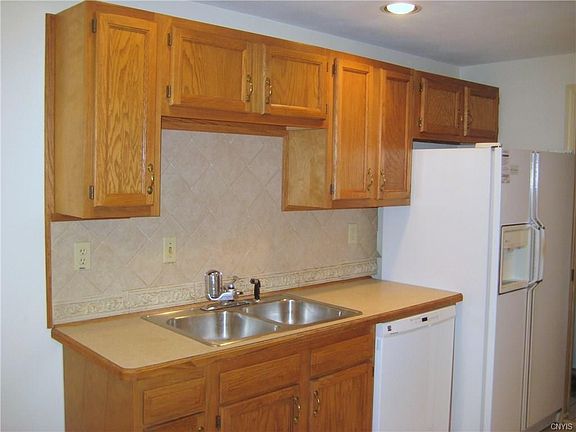 Kitchen has good counter space.