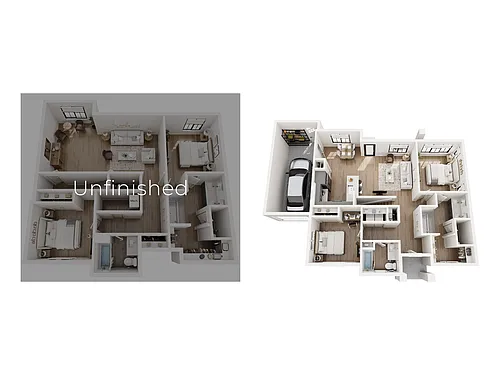Floor plan Sorelle (Unfinished Basement)