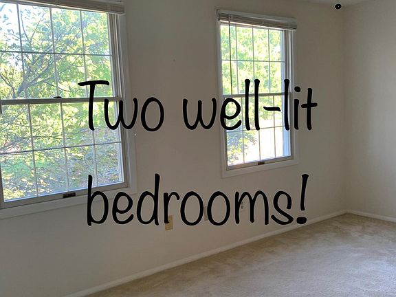 Master bedroom has two closets and attached bath