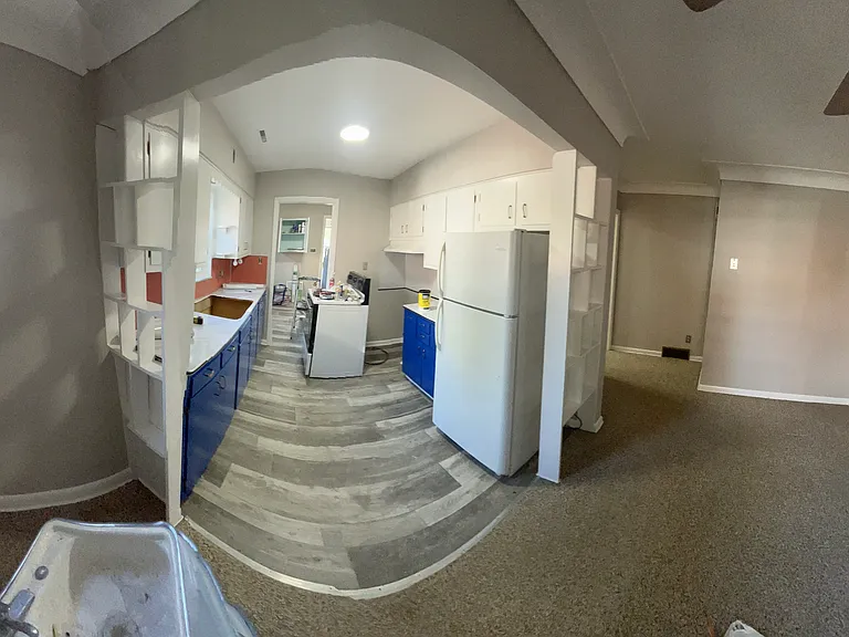 kitchen and dining room