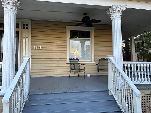 Front Sitting Porch w/ New Outdoor Ceiling Fan!