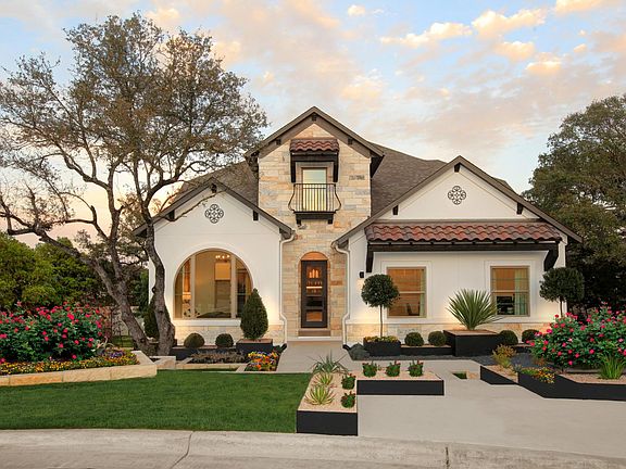 new homes with stone and stucco exterior