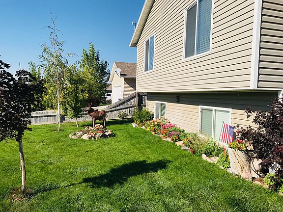 Established perennial garden