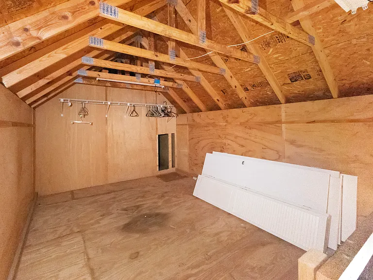 Storage loft in garage