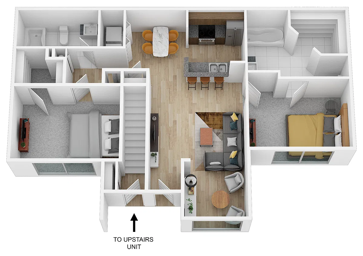 Floor plan 2 Bedroom Reno