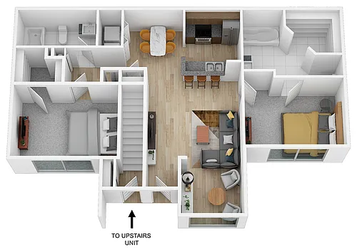 Floor plan 2 Bedroom Reno