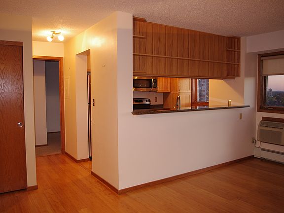 Kitchen view to living room