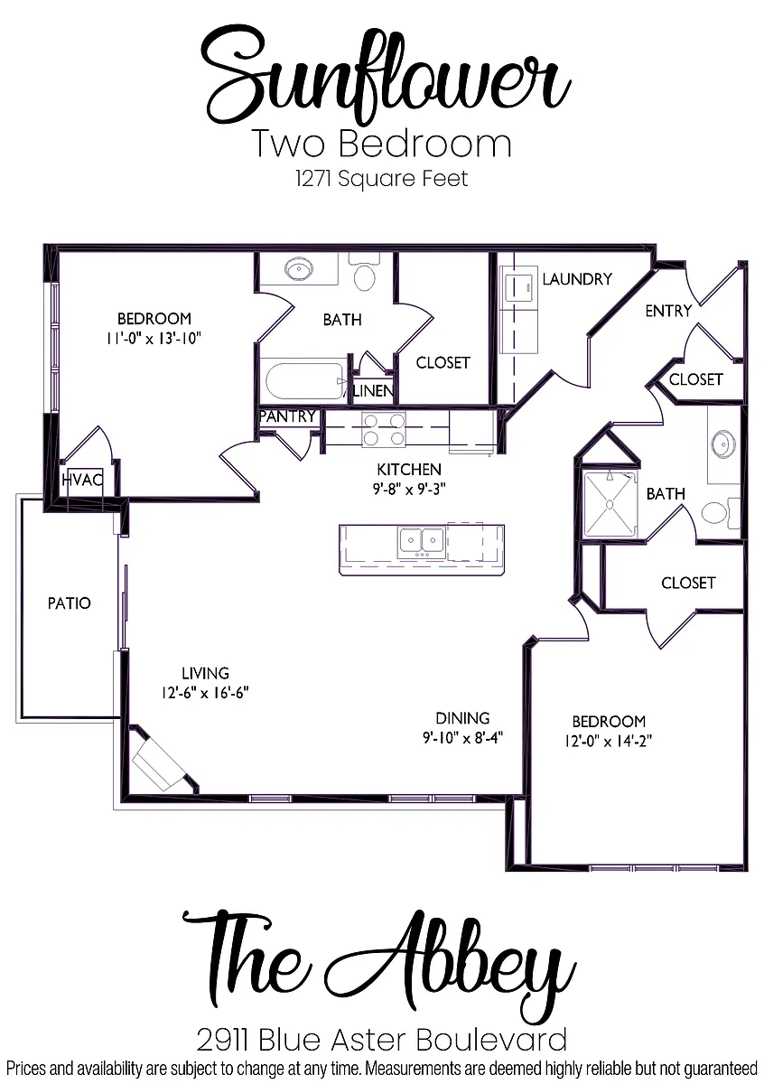 Floor plan Sunflower