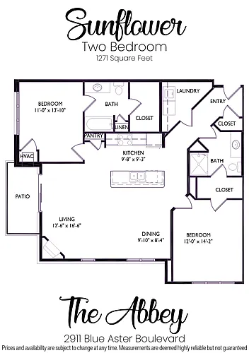 Floor plan Sunflower