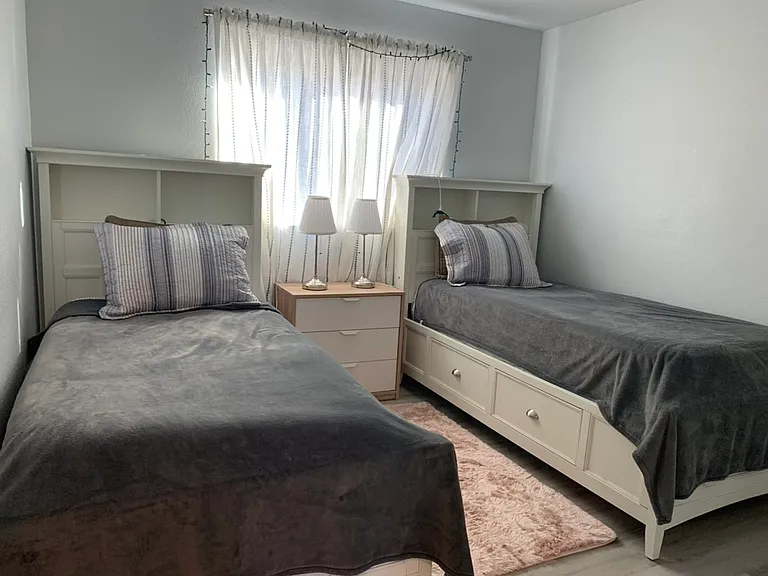 Twin beds may be replaced by full size bed upon request.