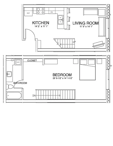 Floor plan 1 Bedroom