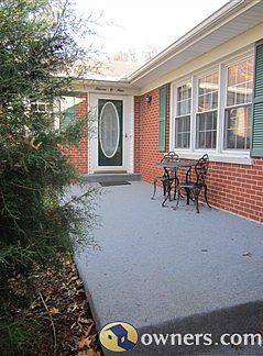 Front patio leads to main entrance