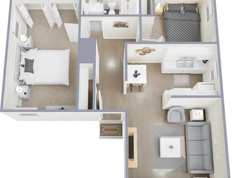Two bedroom, one bath apartment home Two bedroom, one bath apartment home