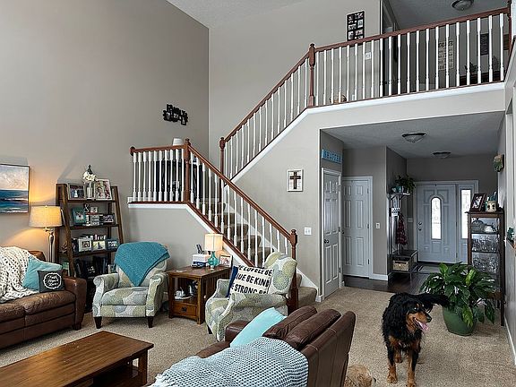 2 story living room