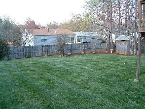 Very large flat backyard