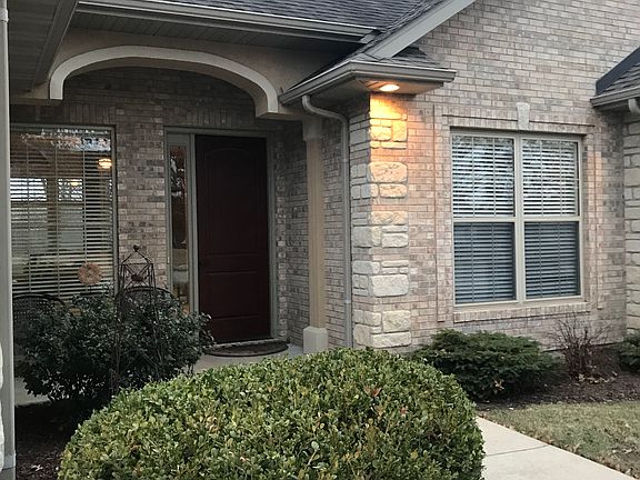Front door with patio