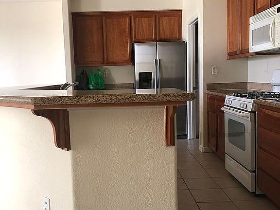 Kitchen with new refrigerato