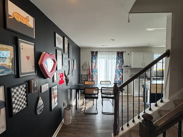 Stairs and Kitchen Area