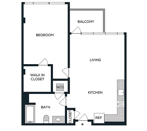 Floor plan 1J