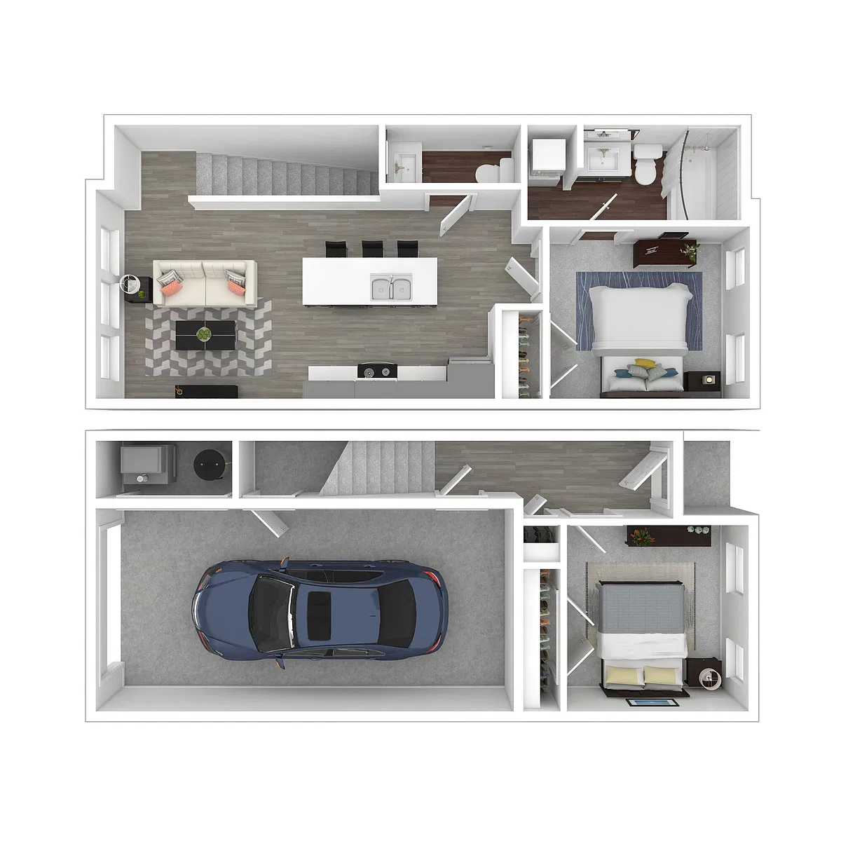 Floor plan 2X15