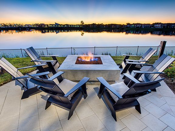 Cozy fire pit with seating