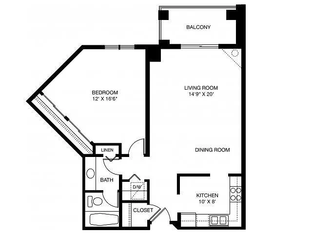 Floor plan 1B