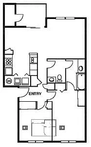 Floor plan 2 Bedroom