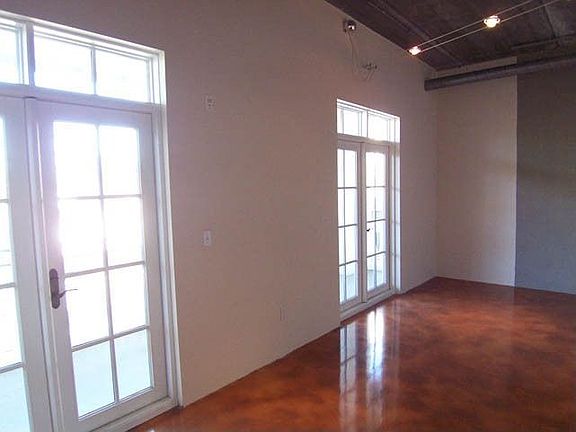 Beautiful French doors lead to private terrace