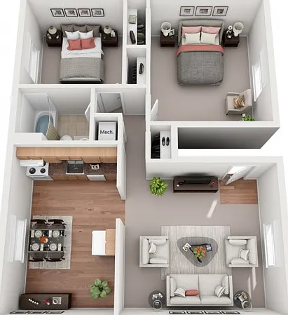 2 Bedroom Deluxe 2 Bedroom Deluxe