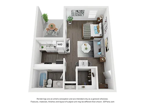 Floor plan Studio Luxury WD