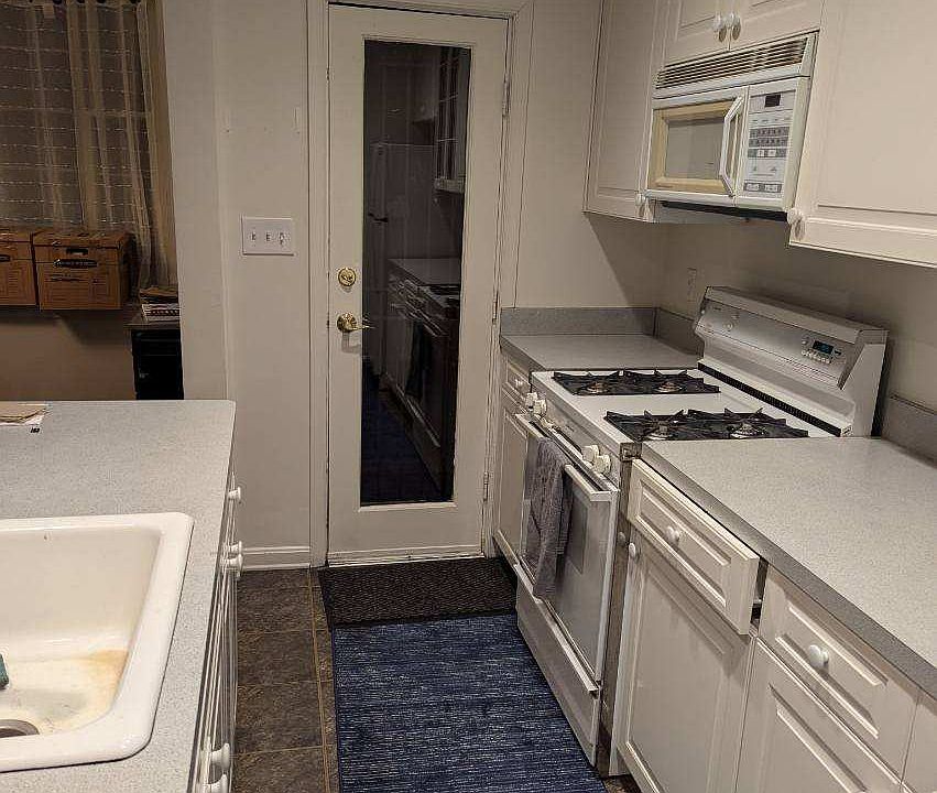 Kitchen and rear door