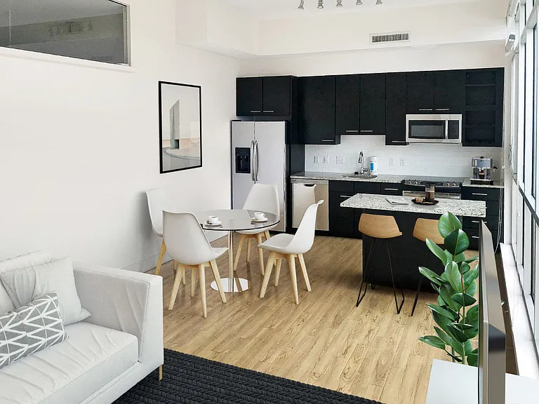 Kitchen and dining area