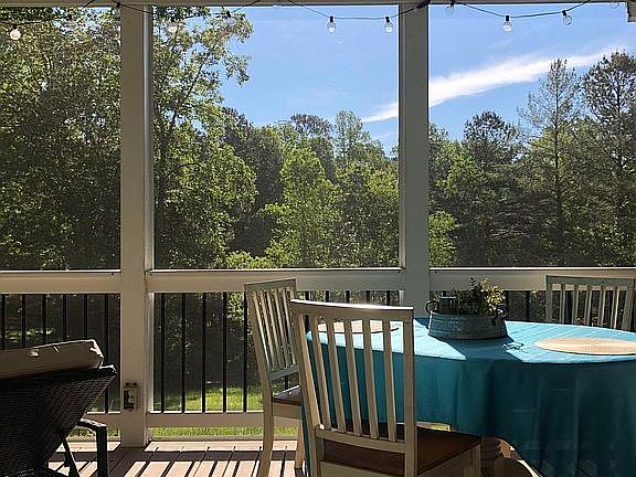 View from back screen porch