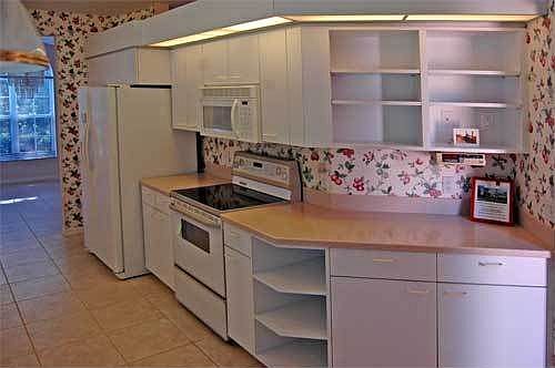 Kitchen with lots of storage space