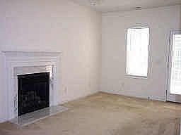 Family room, gas log fireplace