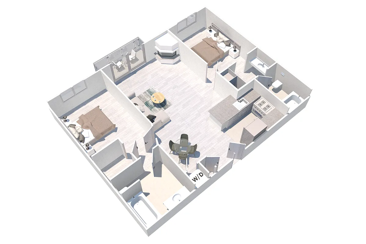 Floor plan Two Bedroom