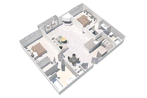 Floor plan Two Bedroom