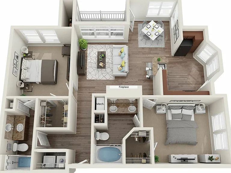 Carrington Two Bedroom Two Bath Carrington Two Bedroom Two Bath